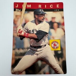 1985 Topps 3-D Baseball Stars – Jim Rice (Boston Red Sox) – #6 of 30 oversized